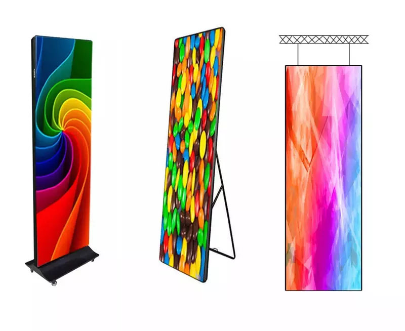 types of poster led display